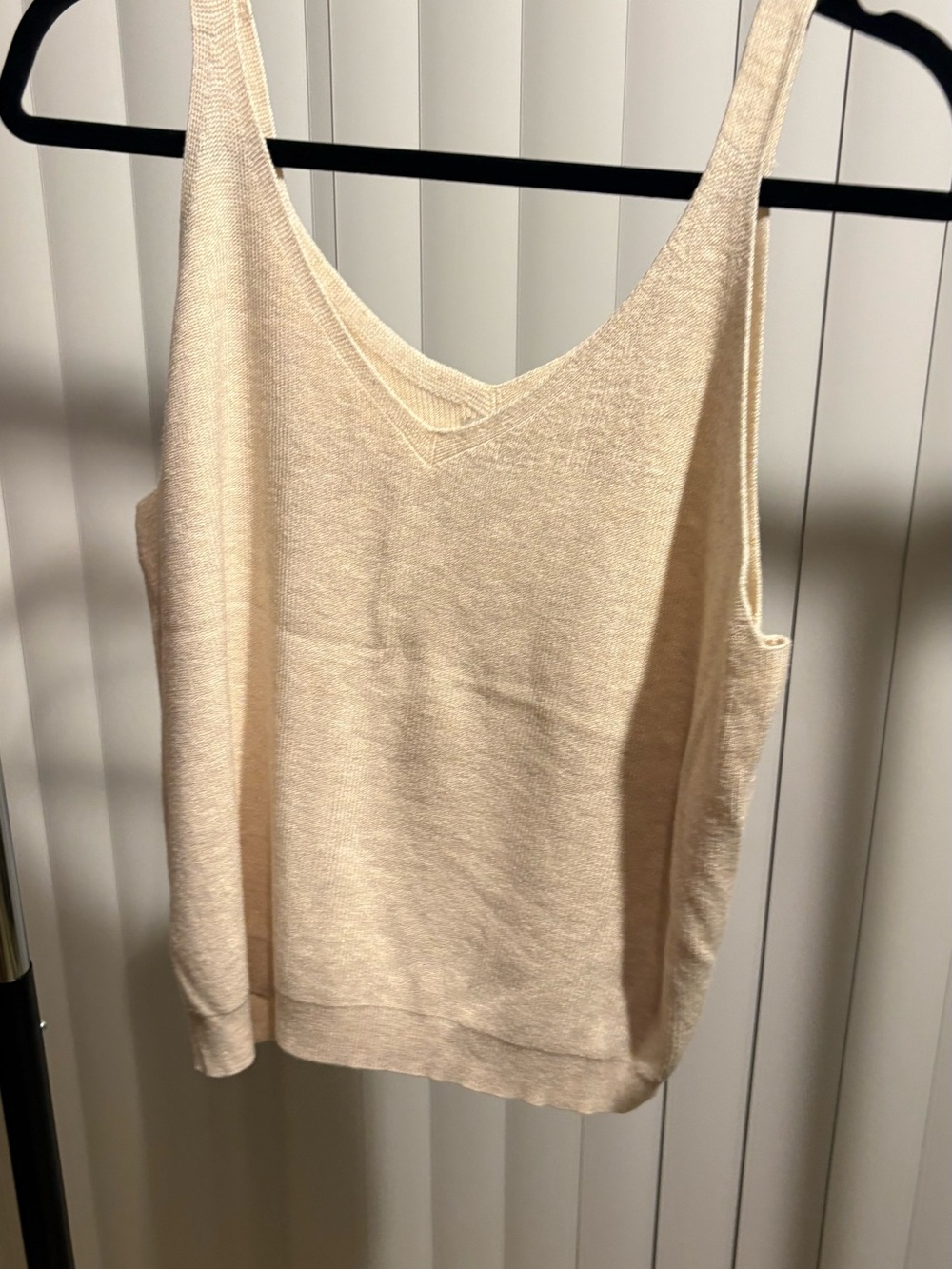 a new day Cream V-Neck Knit Tank